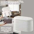 thumbnail image 4 of Desktop Trash Can with Press-Top Lid, Small Portable Wastebasket for Office Desk and Vanity, Mini Countertop Garbage Bin, 4 of 6