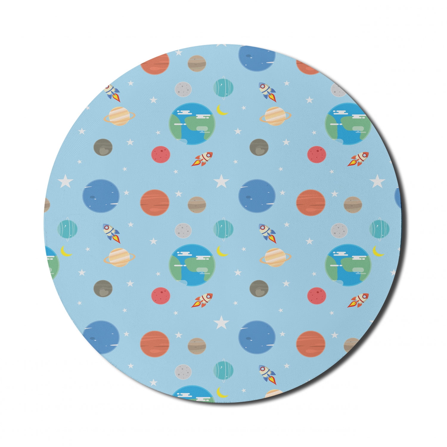 Space Mouse Pad for Computers, Illustration of Colorful Space Elements ...