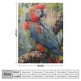 thumbnail image 4 of Creowell Parrot Blanket Blanket Anti Pilling Throw Blanket for Sofa Bed 3D Fuzzy Blanket Ultra Soft Room Decor Four Seasons Living Room Travel Outdoor  60x80in, 4 of 6