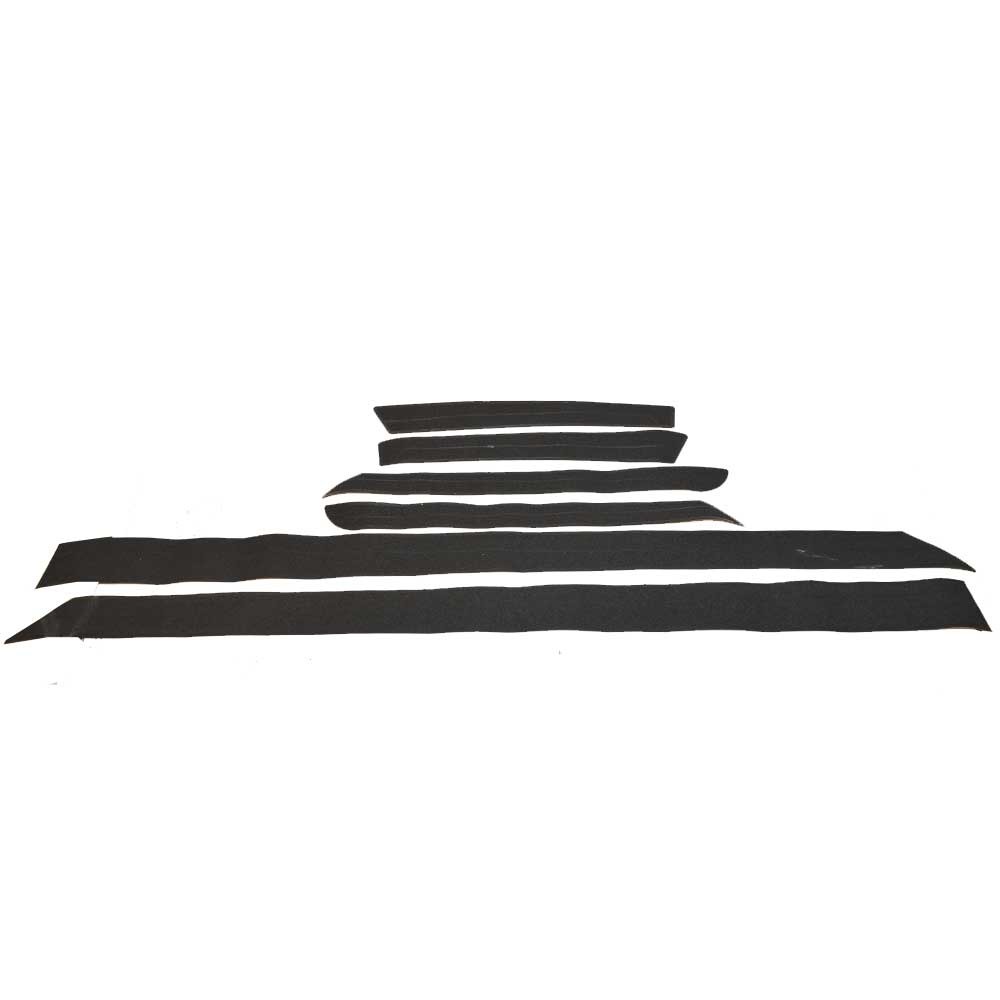 Axis Boat NonSkid Deck Mats 5532112 T22 Black (Set of 6)