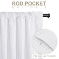 thumbnail image 6 of Gorgeous Home Linen 2PC Pink Solid Matte Color Window Lined Panel Curtain Rod Pocket 37" Width X 84" Length (each) Panel, 6 of 6