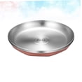 thumbnail image 2 of UPGRATOR Lot de 1 Assiette Alimentaire en Acier Inoxydable Multifonctionnelle Résistante à la Chaleur pour Usage en Cuisine, 2 of 5