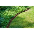 thumbnail image 3 of Trim Free Landscape Edging - 10' of Interlocking Adjustable Brick Sections - Blocks Grass and Weeds - Brown, 3 of 8