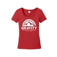 thumbnail image 1 of Gravity Outdoor Co. T-Shirt à Manches Courtes pour Femmes - Logo Blanc - Rouge - 2TG, 1 of 1