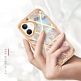 thumbnail image 5 of Allytechgroup for iPhone 16 Case, 3 Layers Protection Slim Lightweight Shockproof Soft TPU & Hard Back Protective Bumper Cover Marble Shell, F, 5 of 8