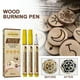 thumbnail image 1 of Wood Burning Marker Set | Scorch Pen Tool for Arts & Crafts DIY Wood Designs | Heat Activated Chemical Pens with Fine Replacement Tips | 3 Pack for Custom Engraving & Detailing, 1 of 9