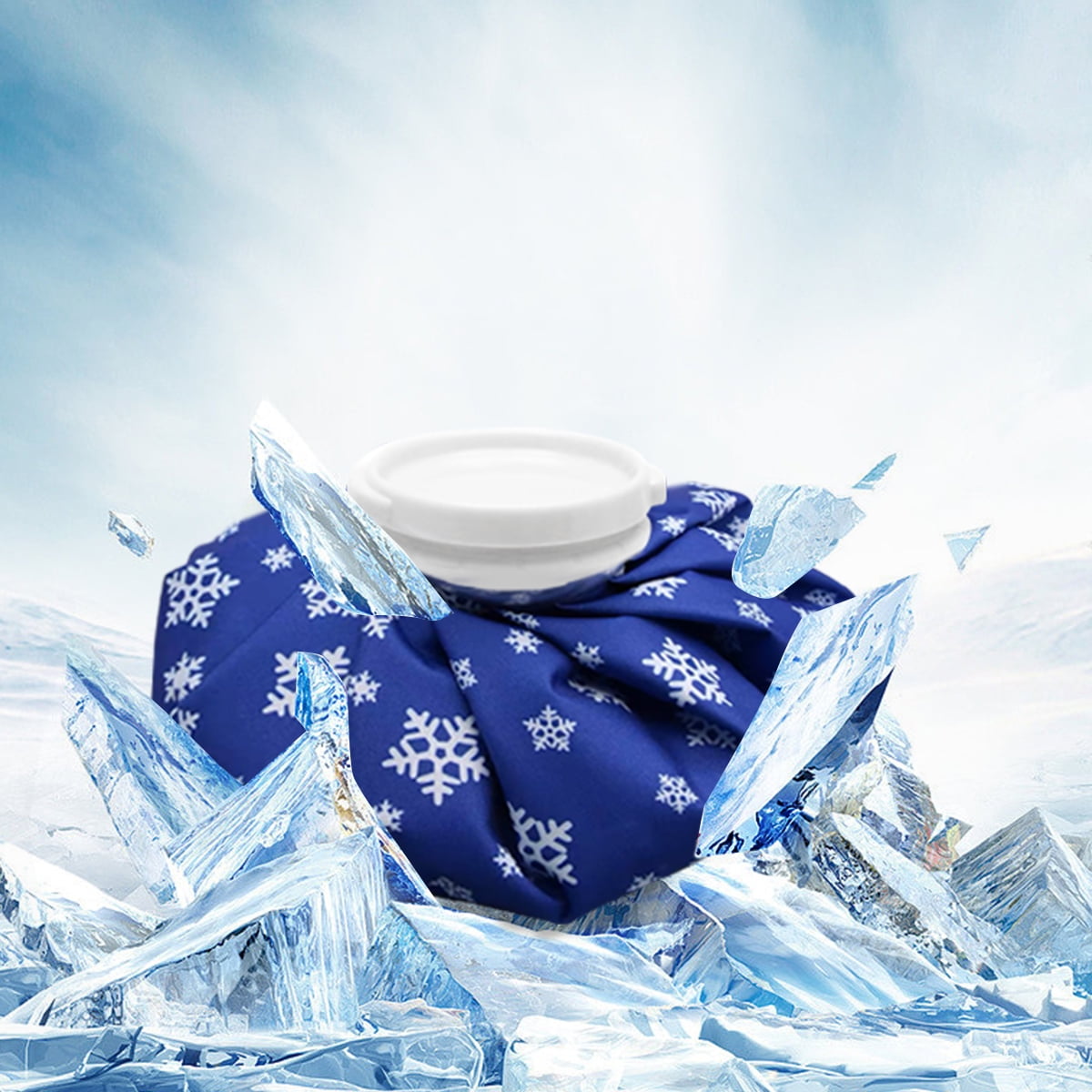 Bags of Ice for Injuries Reusable Bagged Ice for Hot Cold Therapy and Pain Relief with Elastic Breathable Support Wrap 4 Packs 3 Sizes