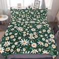 thumbnail image 1 of HAHDAXIA Flower Repeat Pattern Bedding Solid Comforter Set for All Seasons,3 Pieces(1 Comforter+2 Pillowcases),Soft Microfiber Bedding Set Queen(90"x90"), 1 of 7
