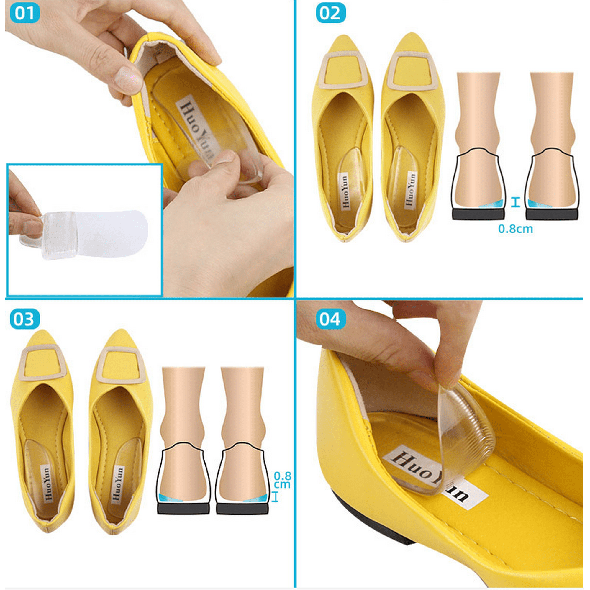 Heel wedges for inside shoes outlet
