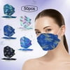 Giftesty 50PCS Adult's Printed Outdoor Prevention Fish Mask Face Masks