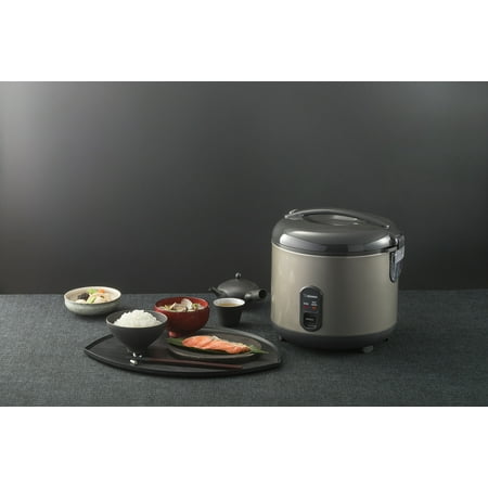 Zojirushi - 10 Cup (Uncooked) Automatic Rice Cooker & Warmer - Metallic Gray