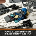 thumbnail image 6 of LEGO Star Wars Mandalorian Fang Fighter vs. TIE Interceptor 75348 Building Toy Set, Perfect Star Wars Gift for Fans Aged 9 and Up; with 3 LEGO Characters Including The Mandalorian, 6 of 10