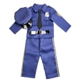 thumbnail image 4 of Uniforme de policía para niños, ropa de juego, uniforme de policía de Nueva York, disfraces de Halloween de cosplay de policía estadounidense, 4 of 6
