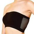 thumbnail image 1 of harmtty Lady Breathable Seamless Strapless Non-Slip Wrapped Chest Tube Top Bra&nbsp;Underwear,Black,, 1 of 8