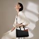 thumbnail image 2 of Bolso tipo cartera LOVEVOOK, bolso de mano, piel negra, 2 of 8