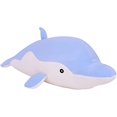 thumbnail image 1 of Peluche de delfín, suave y encantador, para abrazar, para niños y niñas, cojín para dormir, regalo, decoración de habitación, 43,3 pulgadas, azul, 1 of 5