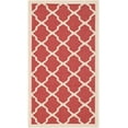 thumbnail image 3 of Safavieh Courtyard Amber Geometric Indoor/Outdoor Area Rug, Red/Bone, 2' x 3'7", 3 of 14