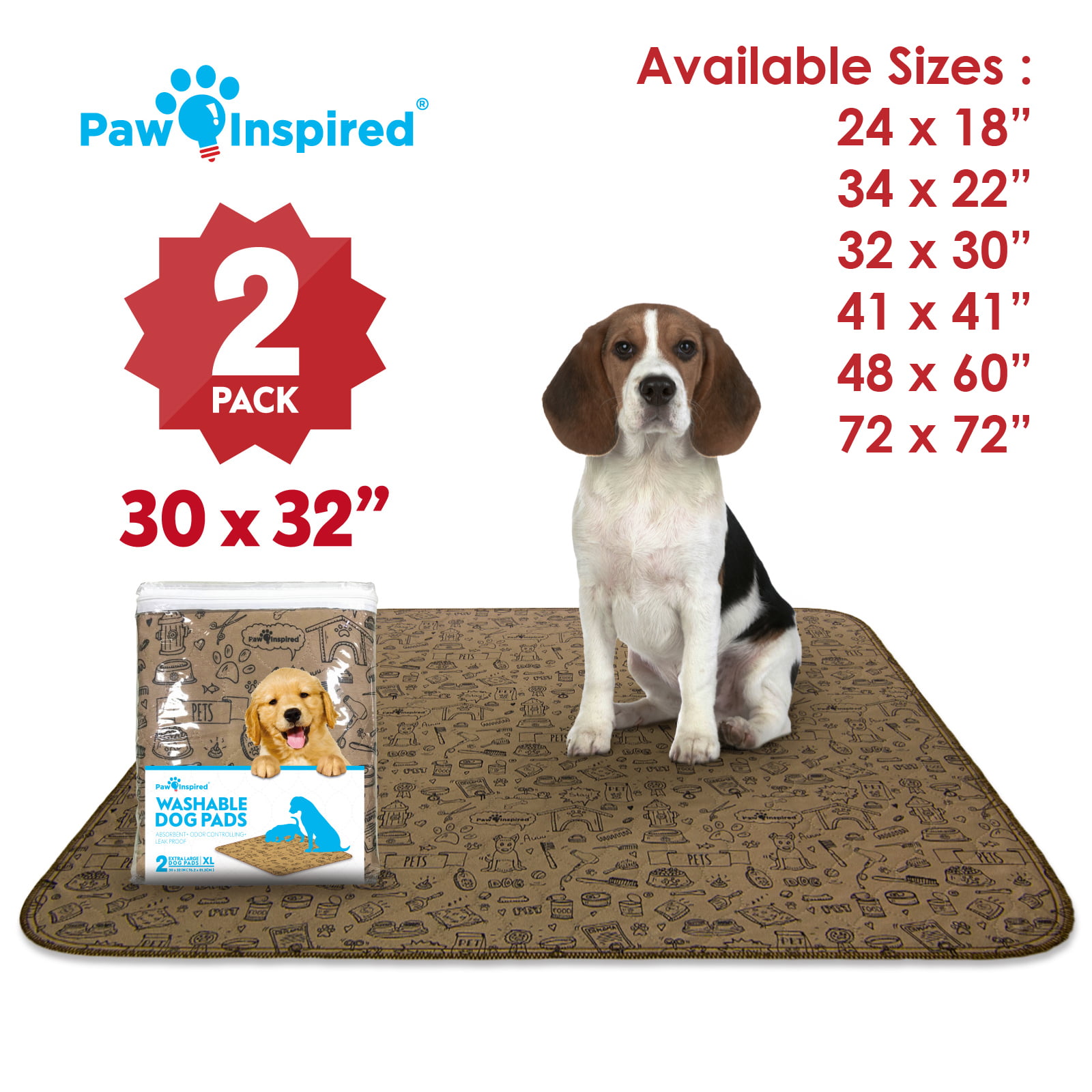 6 Dog Incontinence Pad Puppy Bed Training Pad Liner Mat Washable Not Disposable 