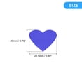 thumbnail image 2 of Acrílico Espejo Pared Pegatinas 100uds Auto Adhesivo Removible Corazón Pared Calcomanías para Hogar Sala Habitación Dormitorio Oficina DIY Decoración (22,5x20mm Azul), 2 of 6