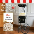 thumbnail image 5 of Ganeed Popcorn Maker Machine - Professional Cart With 6Oz 8 Oz Kettle Makes Up to 32 Cups - Vintage Popcorn Machine Movie Theater Style - Black, 5 of 10