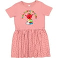 thumbnail image 3 of Inktastic Happy First Day of School Cute Apple with Books Girls Toddler Dress, 3 of 5