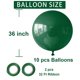 thumbnail image 2 of Globos BOMSI de látex verde de 36 pulgadas, paquete de 10 unidades, decoración para fiestas, 2 of 7