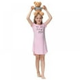 thumbnail image 5 of 5-14T SILVERCELL Girls Nightgowns Short Sleeve Cute Cartoon Print Pajama Sleep Dress For Kids Homerwear, 5 of 7
