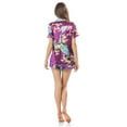 thumbnail image 4 of Ashford & Brooks Women's Satin Short Sleeve Pajama Shorts Set, 4 of 5