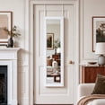 thumbnail image 3 of LIVIZA Full-Length Mirror Jewelry Cabinet with Hooks & Storage Shelves, Wall Door Mounted Jewelry Armoire Organizer,White, 3 of 8