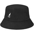 thumbnail image 2 of Chapeau Seau Brodé Mode Chapeau de Pêcheur Hommes Femmes, (Kangaroo-Noir), 2 of 5