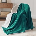 thumbnail image 5 of Fleece Throw Blanket for Couch Forest Green - King (108" x 90"), 5 of 5