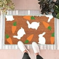 thumbnail image 5 of Fasiaou Easter Day Door Mat Bunny Egg Pattern Welcome Doormats Nonslip Indoor Outdoor Entrance Rug Doormat for Easter Home Decoration, Spring for Porches Balconies,C, 5 of 6