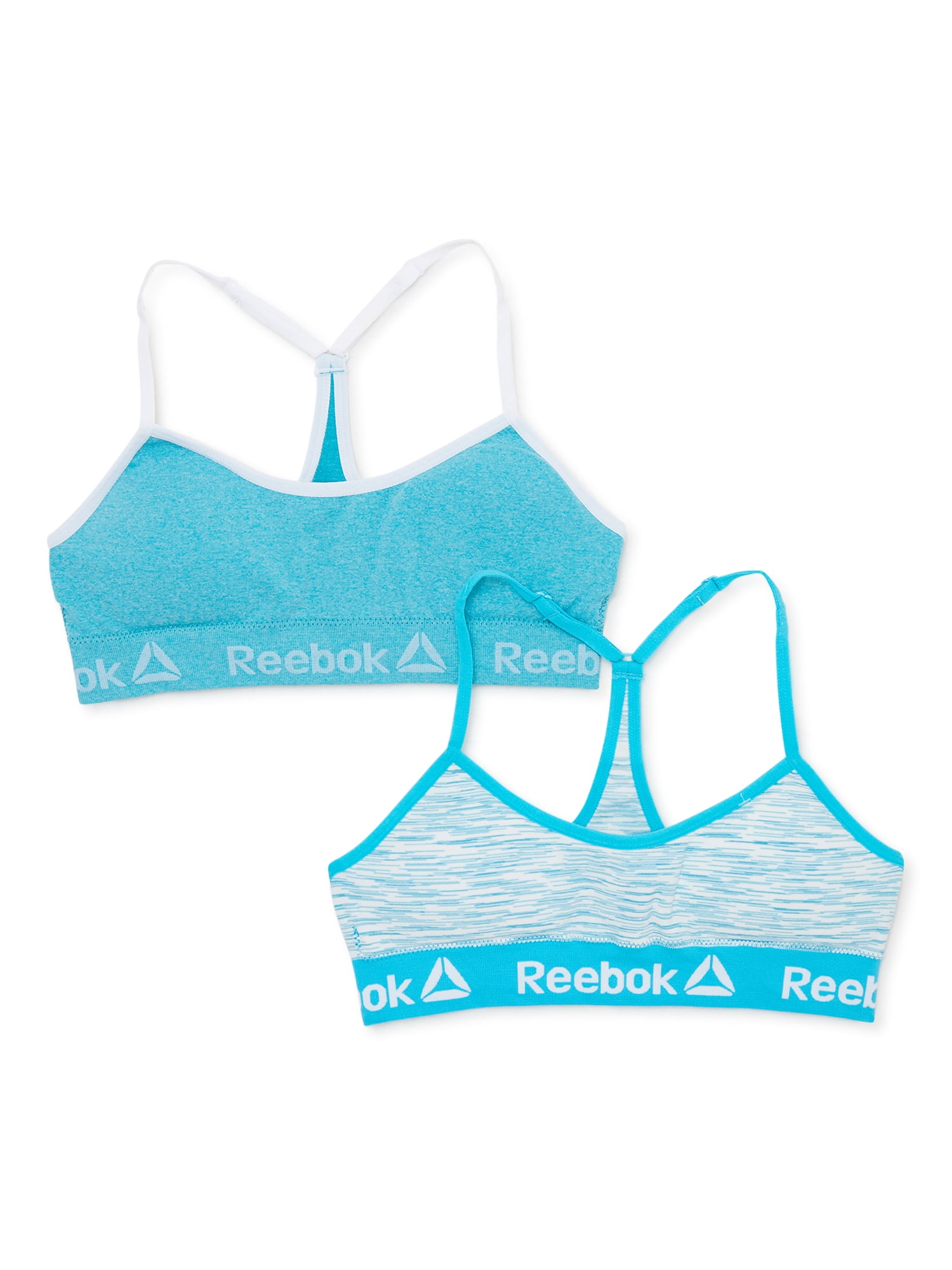 Reebok Girls Seamless Bras T-Back Bralettes, 2-Pack - Walmart.com