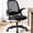 Plastic Base-Black, variant on CELTOSS Ergonomic Office Chair, Mid Back Mesh Computer Desk Chair, Flip-Up Arms, Adjustable Lumbar Support for Home Office, Black