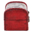 thumbnail image 3 of DOMELAY 2xVintage Small Jewelry Storage Box Wood Bin Treasure Chest W/ Lock , Multi-Color, 4 Pcs, 3 of 9