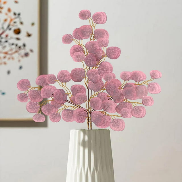 Fiudx Decoración de Ramas Artificiales, Diseño de Hojas Realistas, Plástico Ecológico, Arreglo Floral Versátil, Decoración para Casa, Oficina, Boda, Vegetación Realista, Juego de 2, 65 X 45 Cm