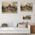 thumbnail image 4 of Designart "Thailand Architectural euphony II" Cities & Countries Print on Natural Pine Wood, 4 of 5