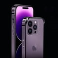 thumbnail image 4 of Compatible with iPhone 14 Pro Max Bumper Case Aluminum Metal Frame Edge Silicone Protective Ultra Thin Slim Lightweight Luxury Protection Shockproof Cover for Women Girls Man-Purple, 4 of 11