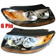 thumbnail image 2 of Pair For 2007 2008 2009 2010 2011 2012 Hyundai Santa Fe  Left + Right Parking Headlights Head Lamp 6 Pin, 2 of 24