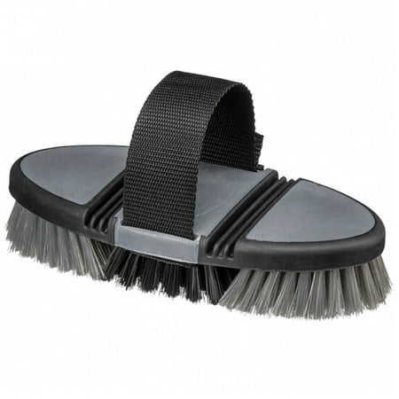 UPC: 0688499423731 | 99JT Black Tough1 Tack Horse Grooming Great Grips Flex Finishing Brush