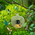 thumbnail image 6 of sruoe Bird Feeder, Hanging Bird Feeders Outdoor, Weatherproof Open Platform Bird Feeders, Decoration Wild Feeders for Outside, Garden, Patio, Yard, Deck, Glass, 6 of 7