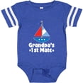 thumbnail image 3 of Inktastic Grandpas First Mate Nautical Sailboat Boys Baby Bodysuit, 3 of 5
