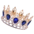 thumbnail image 1 of Lujo majestuoso corona reina princesa boda banquete joyería para el cabello regalo Azul Yuyangstore Tiara de pelo, 1 of 7