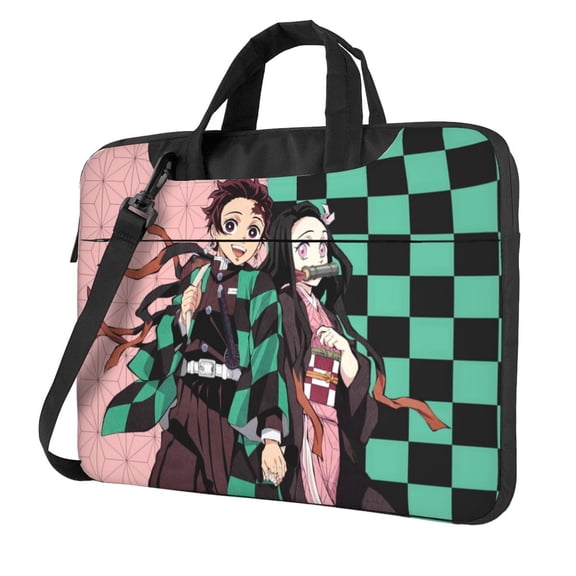 Demon Slayer: Kimetsu No Yaiba Laptop Bag Laptop Case Computer Notebook Briefcase Messenger Bag With Adjustable Shoulder Strap 13 Inch