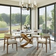 thumbnail image 2 of POVISON-Maxwell - Round Glossy Sintered Stone Dining Table, 2 of 6