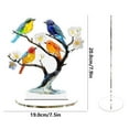 thumbnail image 2 of Gmogad Colorful Acrylic Flying Birds Ornament - Stereoscopic Tabletop Home Decoration, Modern Office Desk Decor & Bookshelf Display Piece, 2 of 9