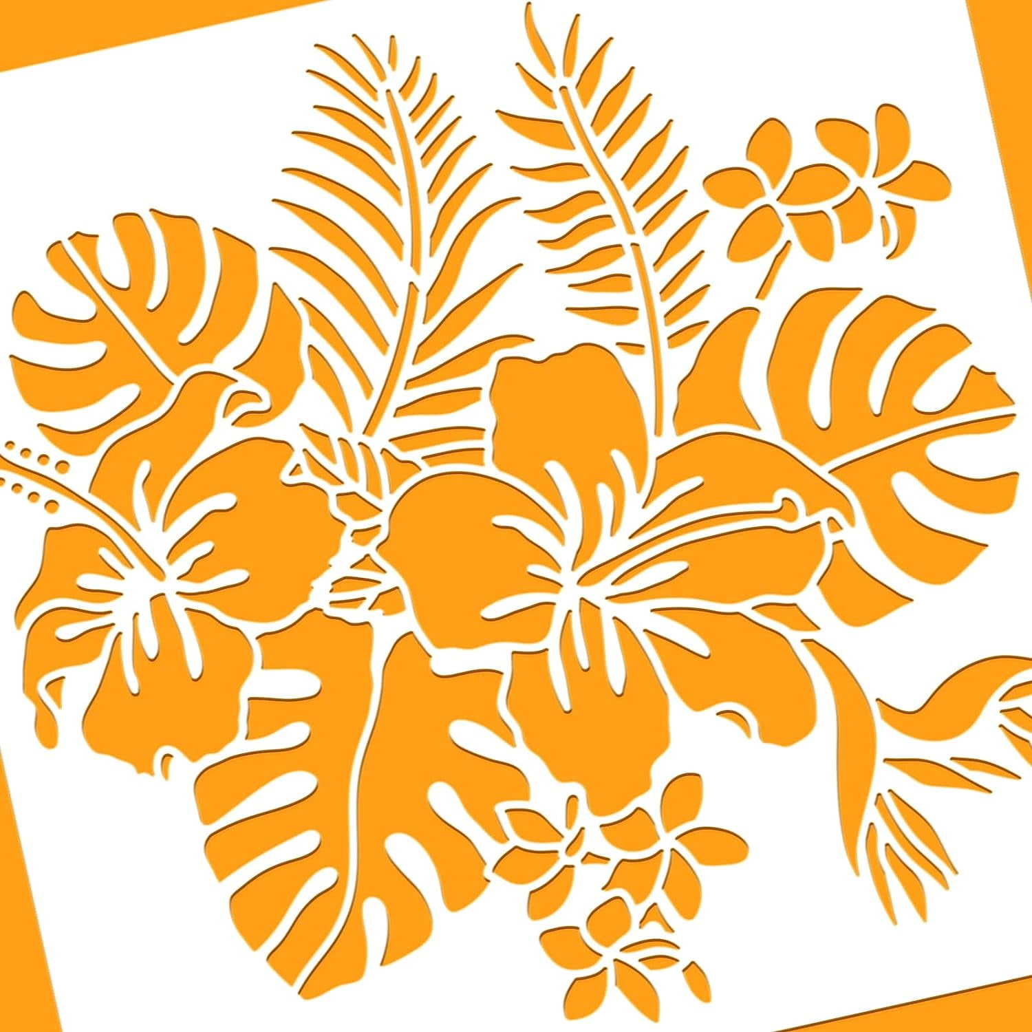 Hibiscus Flower Drawing Stencils Tropical Plant Hawaiian Flower Reusable Plastic Painting Template for DIY Crafts Scrapbook Wall Home Decor 12x12 hibiscus-flower-drawing-stencils-tropical-plant-hawaiian-flower-reusable-plastic-painting-template-for-diy-crafts-scrapbook-wall-home-decor-12x12-walmart-com