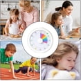 thumbnail image 2 of Visual Timer for Kids – 60-Minute Silent Countdown Desk Timer with Rainbow Pattern for Classroom, Office, Kitchen & Time Management (RL White 1 PC), 2 of 7