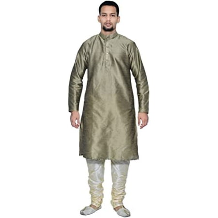

Royal Men s Silk Blend Kurta & Churidaar Set