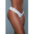 thumbnail image 2 of Be Wicked BW1160 Lace Panties White / L, 2 of 3